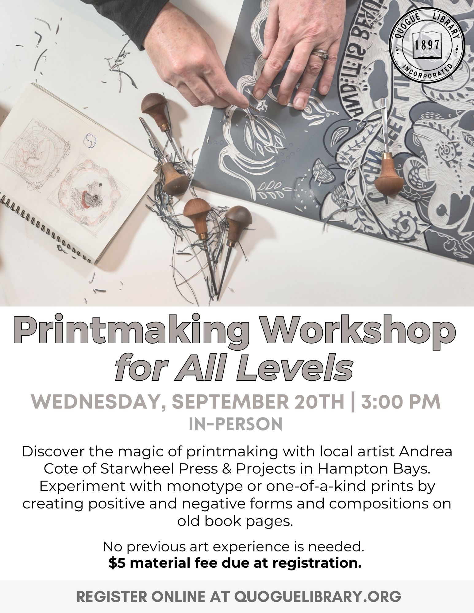 Printmaking Workshop for All Levels