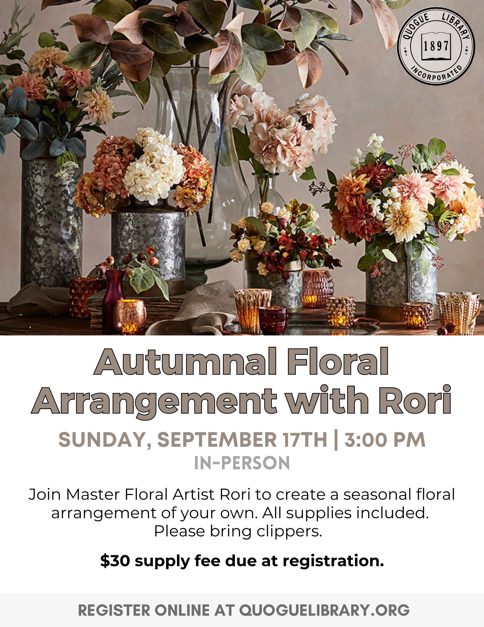 Autumnal Floral Arrangement with Rori