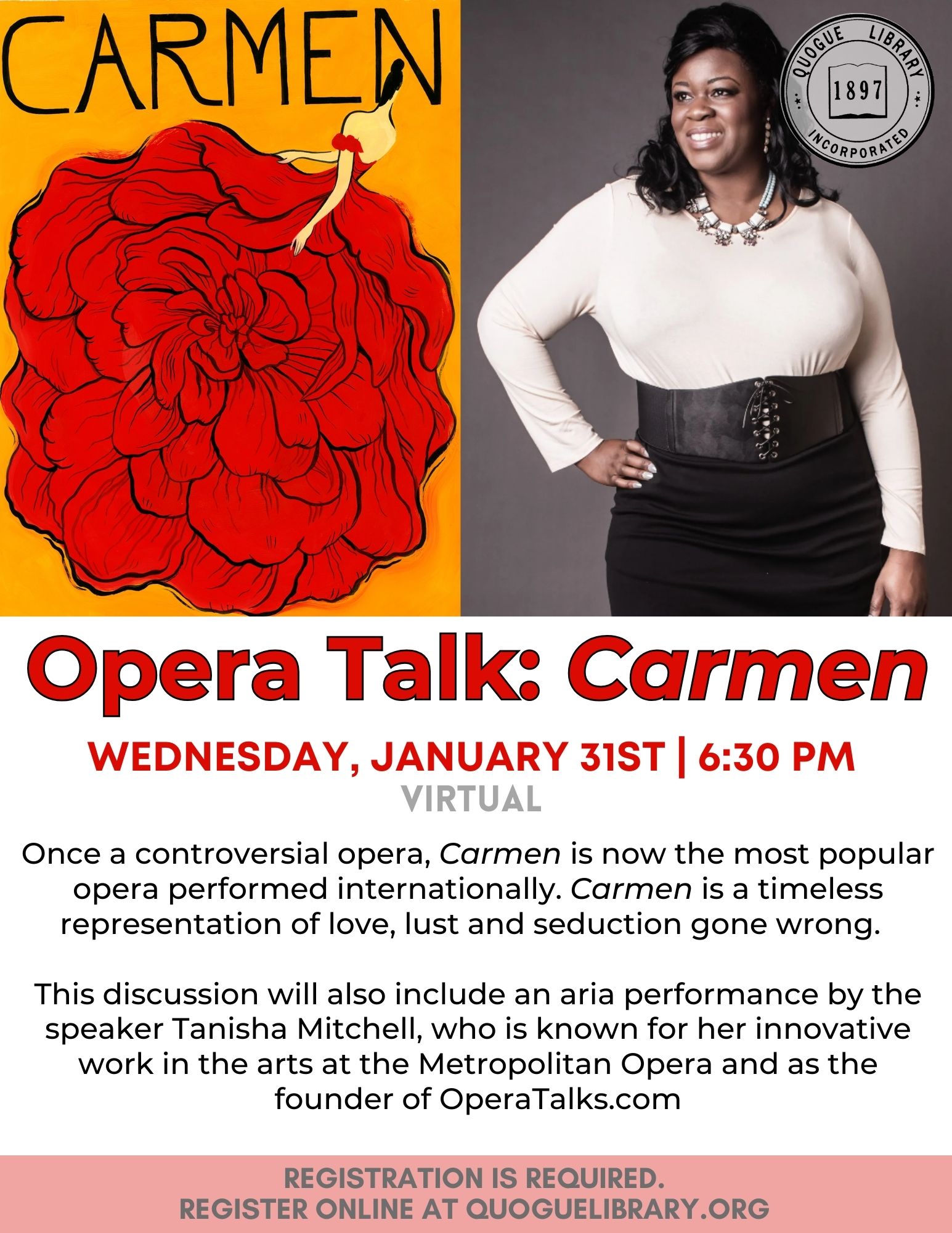 Opera Talk Carmen Quogue Library