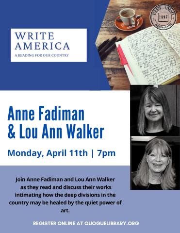 Write America - Anne Fadiman and Lou Ann Walker