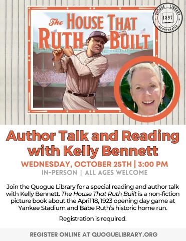 Author Talk and Reading with Kelly Bennett