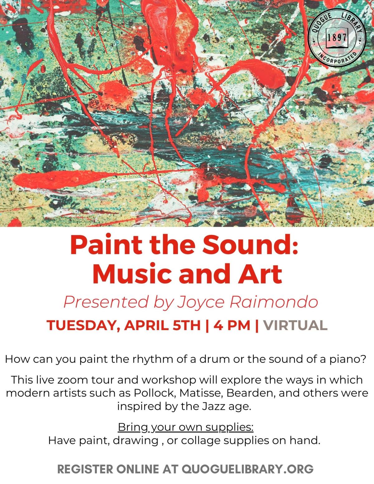 Paint the Sound: Presented by Joyce Raimondo