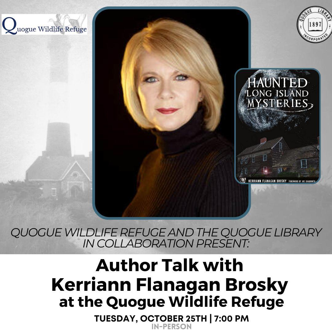 Author Talk with  Kerriann Flanagan Brosky  at the Quogue Wildlife Refuge