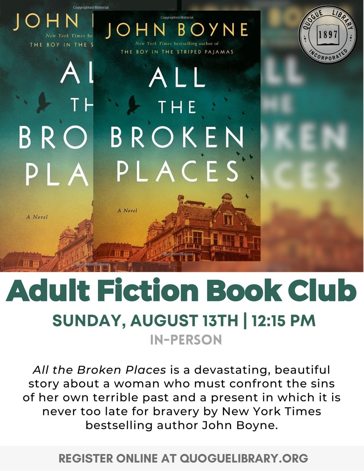 Adult Fiction Book Club